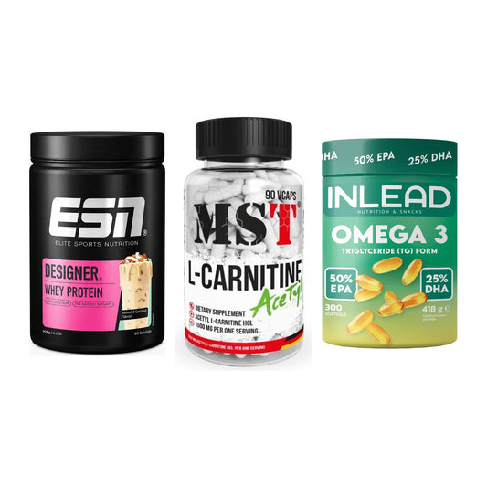 Definitionsphase-Set: ESN Designer + MST L-Carnitin + INLEAD Omega-3 – alle enthaltenen Artikel