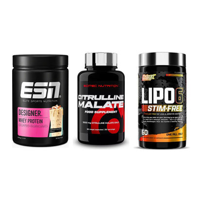 Definitionsphase-Set: ESN Designer + Scitec Citrull + Nutrex Lipo 6 – alle enthaltenen Artikel