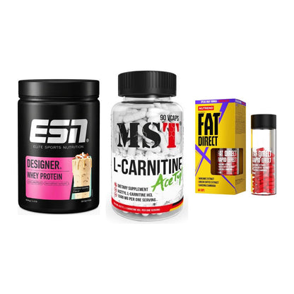 Definitionsphase-Set: ESN Designer + MST L-Carnitin + Nutrend Fat – alle enthaltenen Artikel