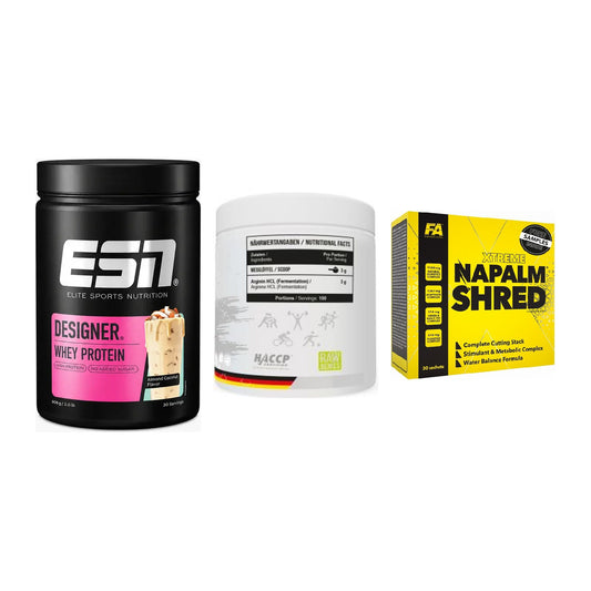 Definitionsphase-Set: ESN Designer + MST Arginine + FA Nutrition – alle enthaltenen Artikel