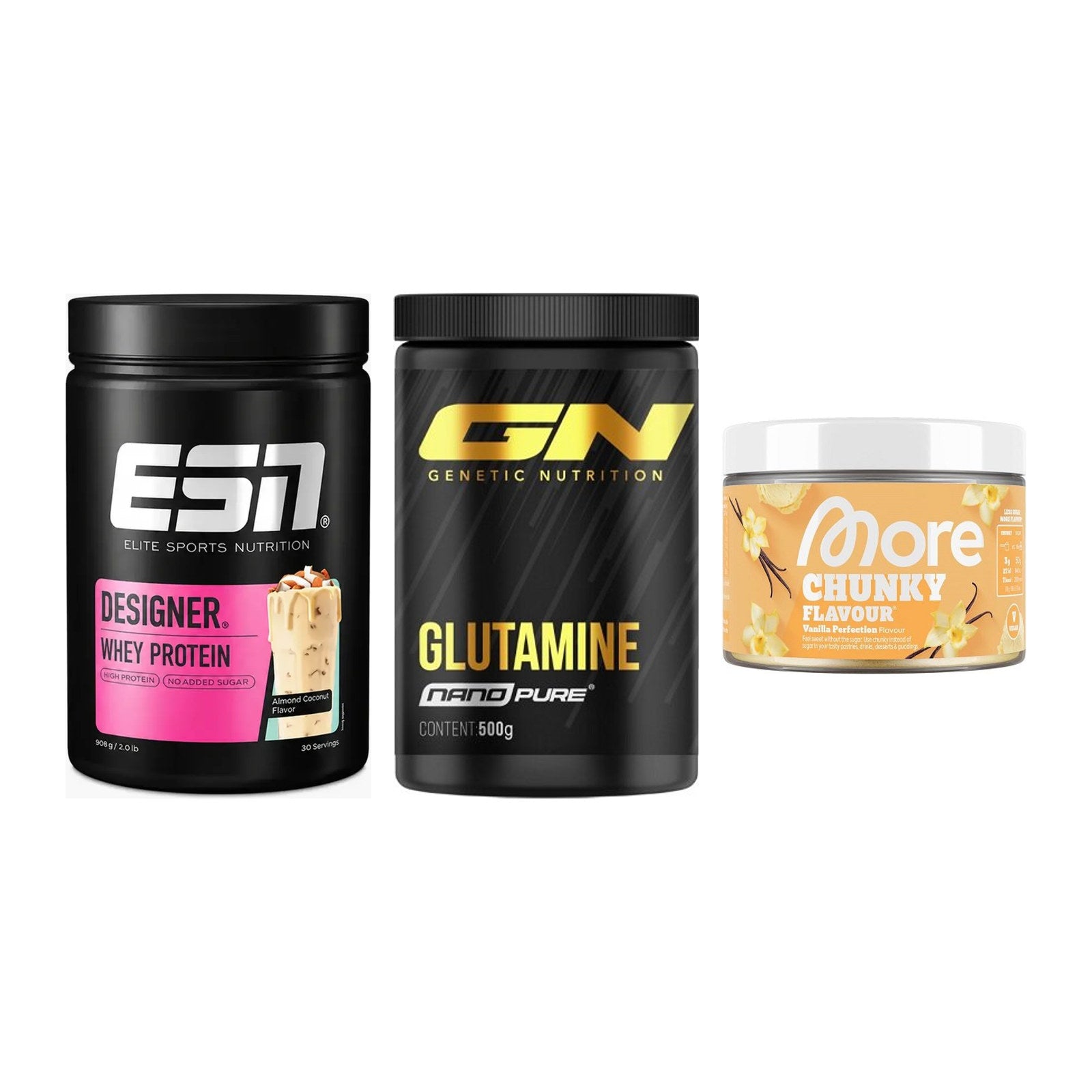 Definitionsphase-Set: ESN Designer + GN Nano Pure + More Nutrition – alle enthaltenen Artikel