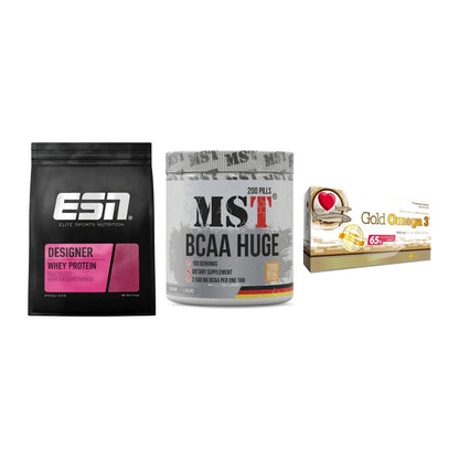Definitionsphase-Set: ESN Designer + MST BCAA Huge + Olimp Omega 3 – alle enthaltenen Artikel
