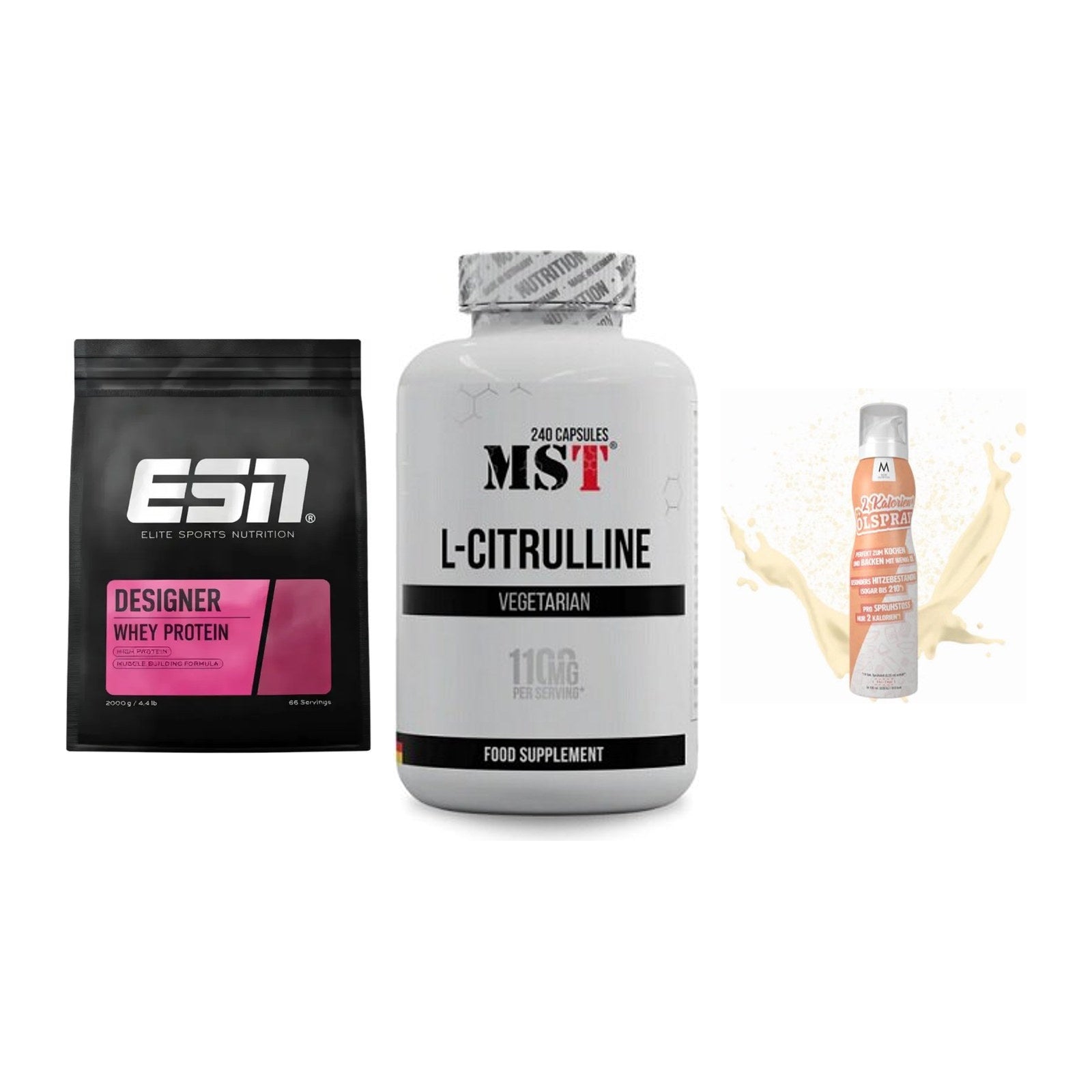 Definitionsphase-Set: ESN Designer + MST Citrulline + More Nutrition – alle enthaltenen Artikel