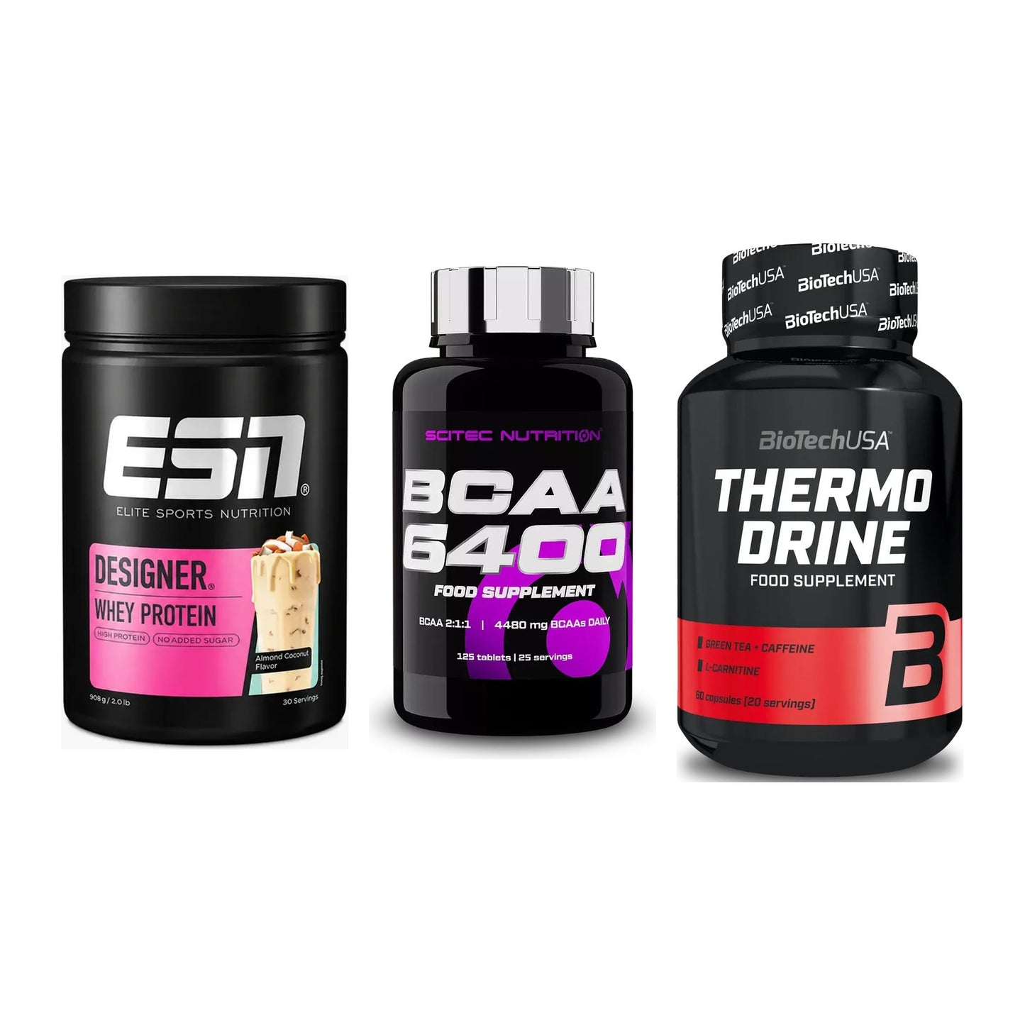 Definitionsphase-Set: ESN Designer + Scitec BCAA + BioTech Thermo – alle enthaltenen Artikel