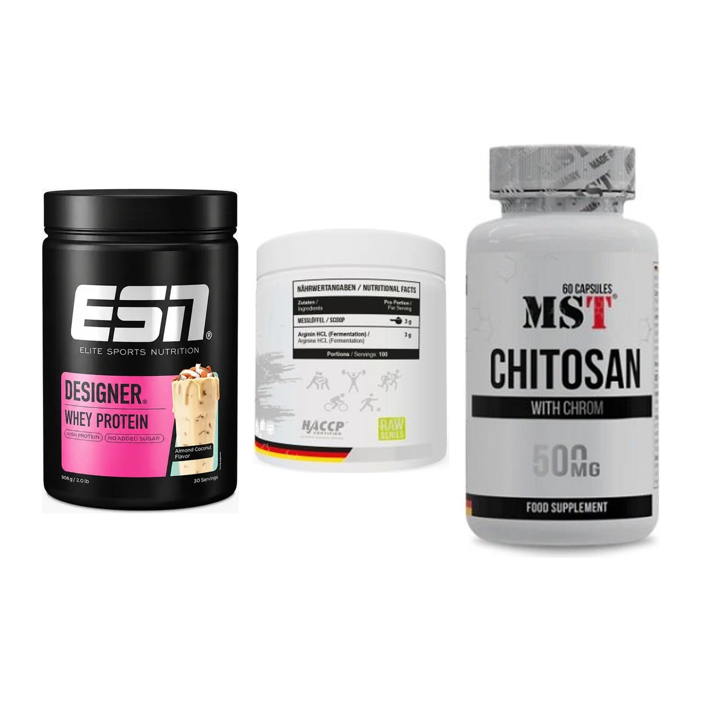 Definitionsphase-Set: ESN Designer + MST Arginine + MST Chitosan – alle enthaltenen Artikel