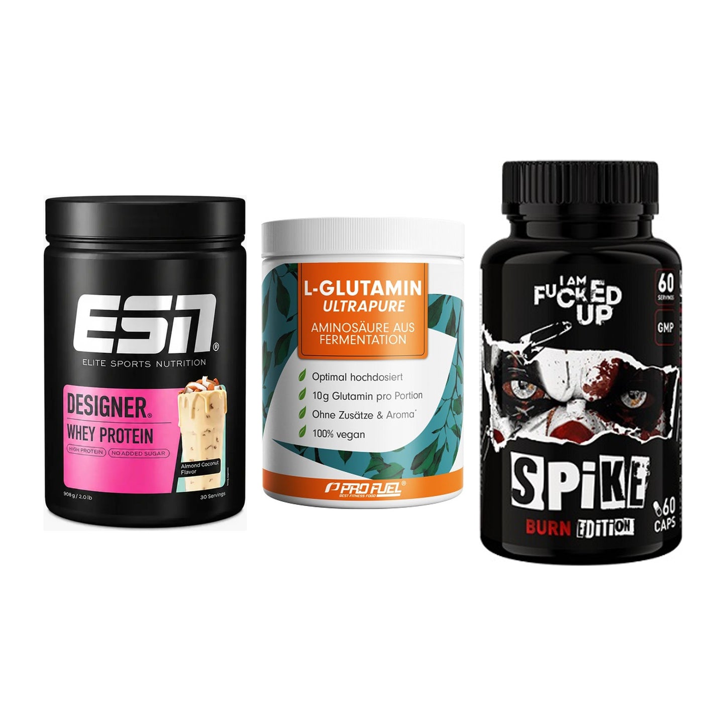 Definitionsphase-Set: ESN Designer + ProFuel Glutam + Swedish Supple – alle enthaltenen Artikel