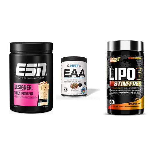 Definitionsphase-Set: ESN Designer + NNT EAA + Nutrex Lipo 6 – alle enthaltenen Artikel