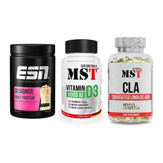 Definitionsphase-Set: ESN Designer + MST Vitamin D3 + MST CLA 1000mg – alle enthaltenen Artikel