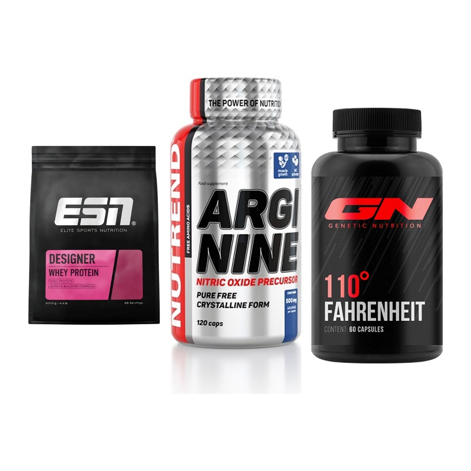 Definitionsphase-Set: ESN Designer + Nutrend Argini + GN 110 Fahrenh – alle enthaltenen Artikel