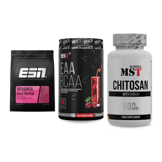Definitionsphase-Set: ESN Designer + MST EAA & BCAA + MST Chitosan – alle enthaltenen Artikel