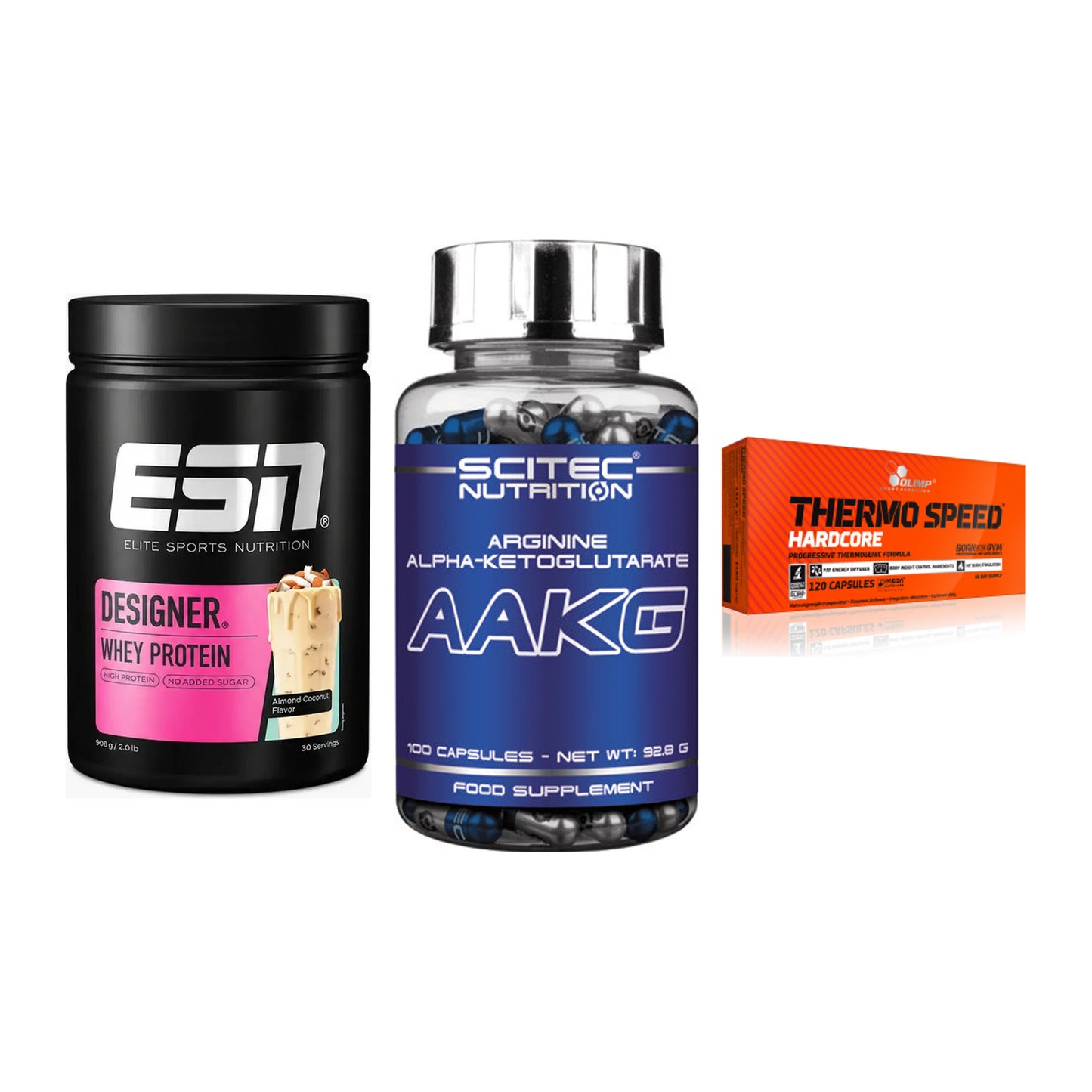 Definitionsphase-Set: ESN Designer + Scitec AAKG + Olimp Thermo – alle enthaltenen Artikel