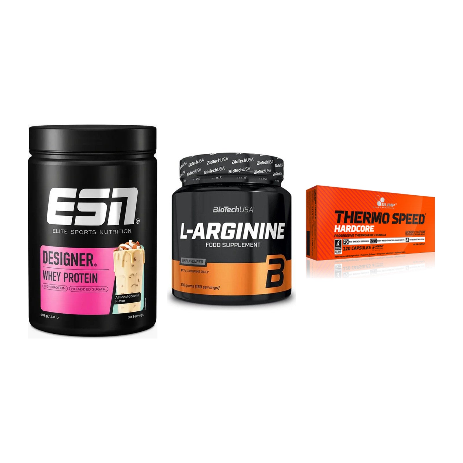 Definitionsphase-Set: ESN Designer + BioTech L-Argi + Olimp Thermo – alle enthaltenen Artikel