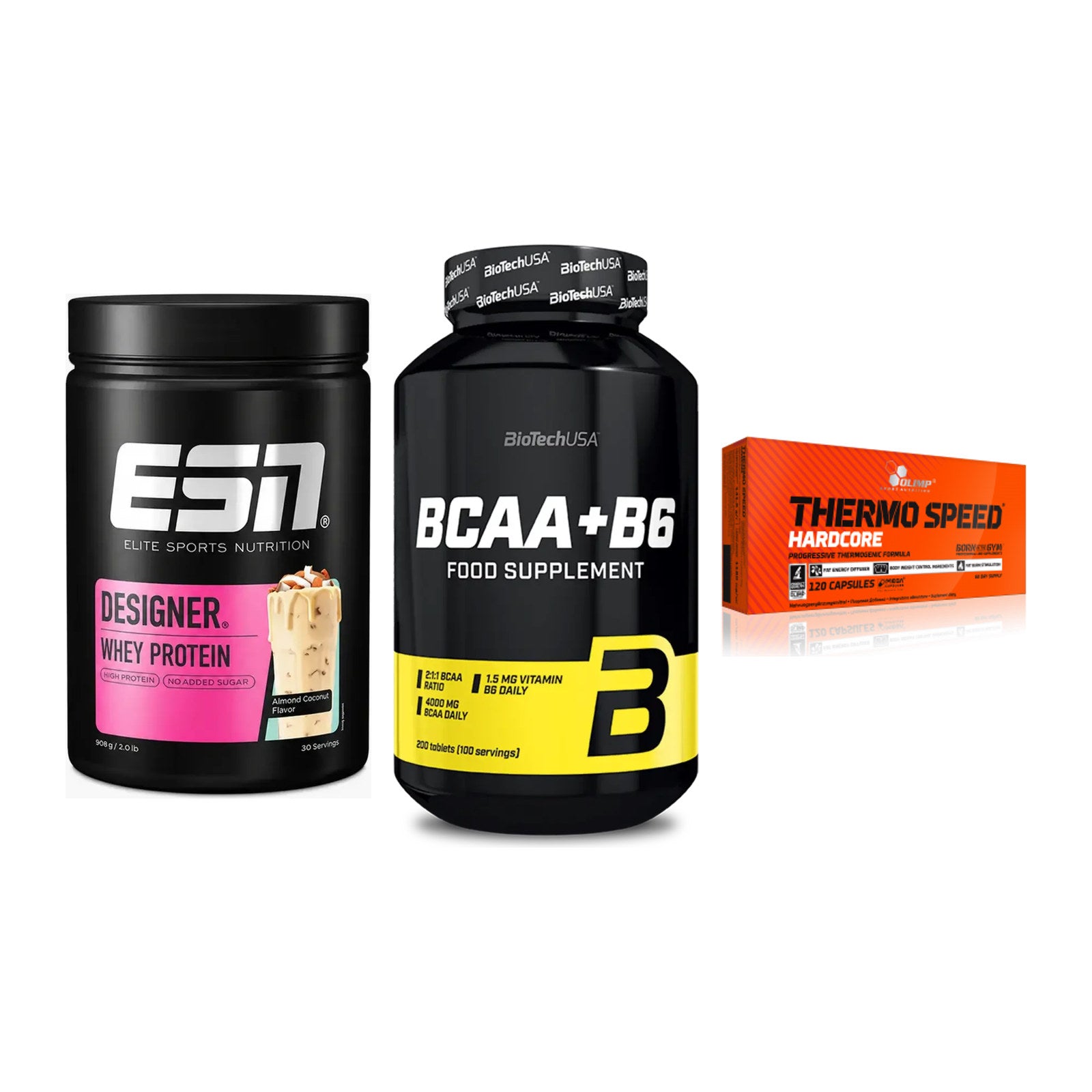 Definitionsphase-Set: ESN Designer + BioTech BCAA+B + Olimp Thermo – alle enthaltenen Artikel