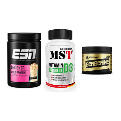 Definitionsphase-Set: ESN Designer + MST Vitamin D3 + Peak Berberine – alle enthaltenen Artikel