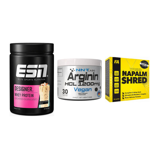 Definitionsphase-Set: ESN Designer + NNT Arginin + FA Nutrition – alle enthaltenen Artikel