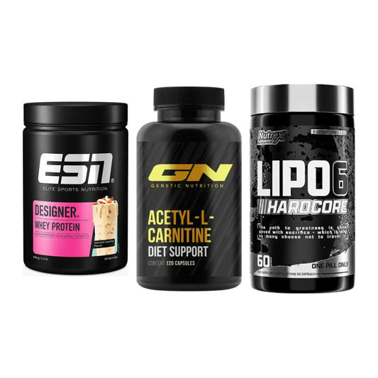 Definitionsphase-Set: ESN Designer + GN Acetyl + Nutrex Lipo 6 – alle enthaltenen Artikel