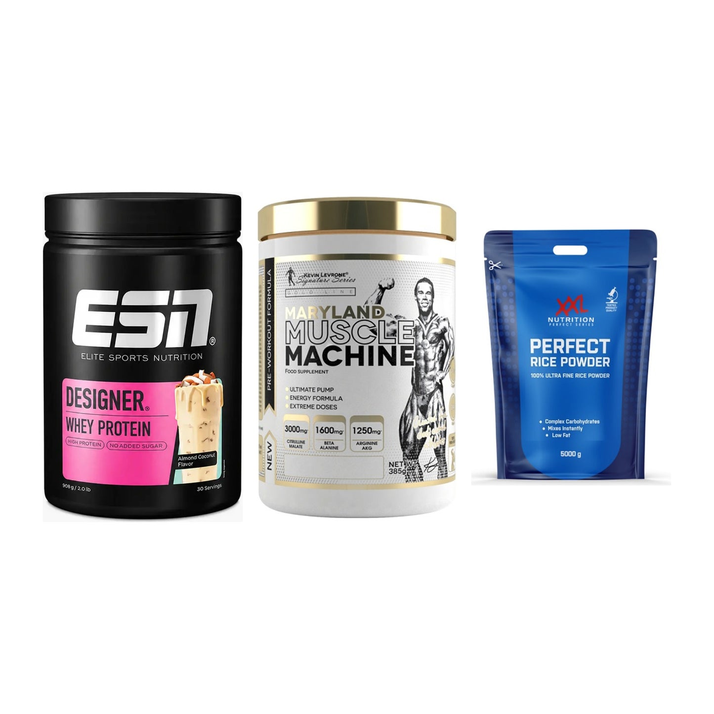 Definitionsphase-Set: ESN Designer + Kevin Levrone + XXL Nutrition – alle enthaltenen Artikel