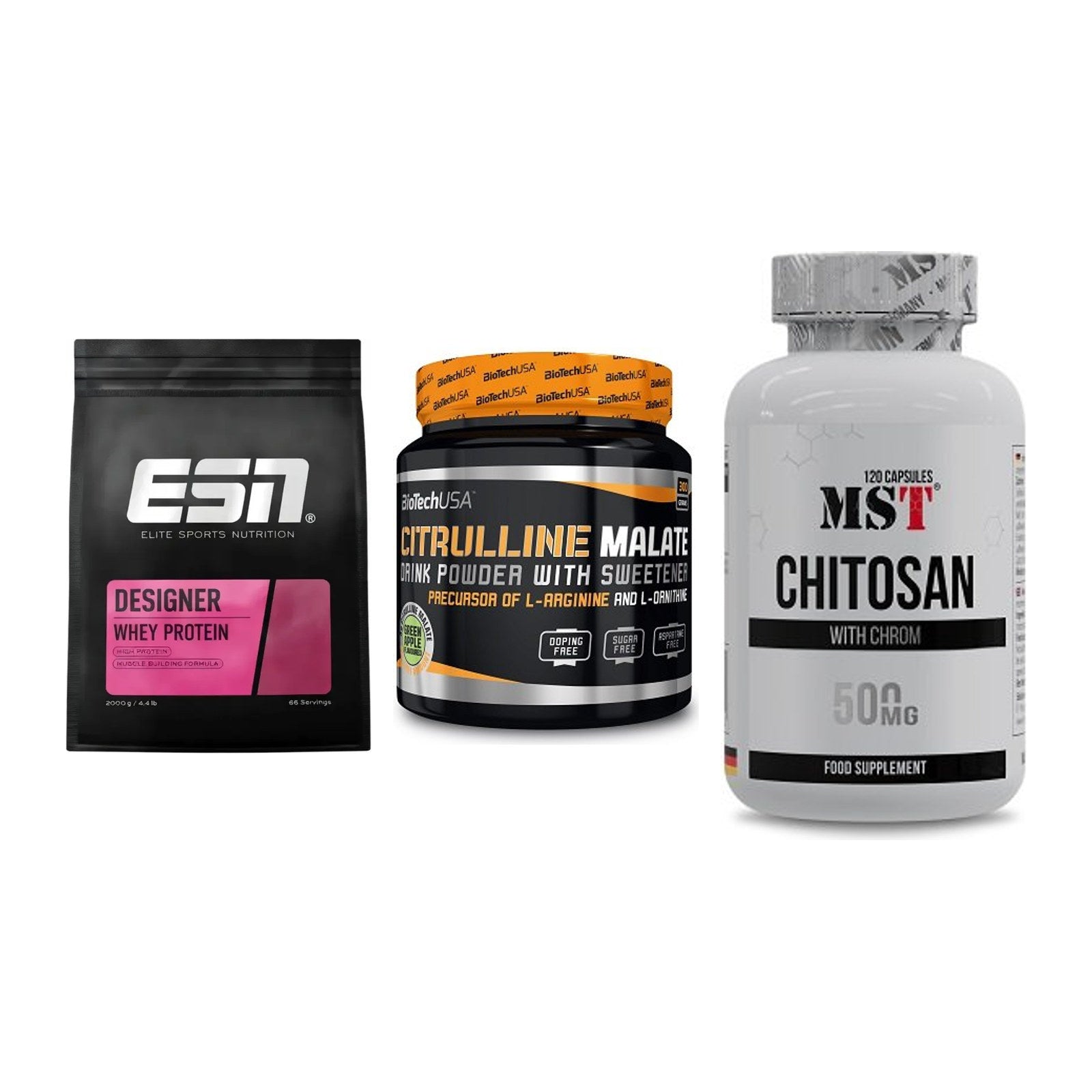 Definitionsphase-Set: ESN Designer + BioTech Citrul + MST Chitosan – alle enthaltenen Artikel