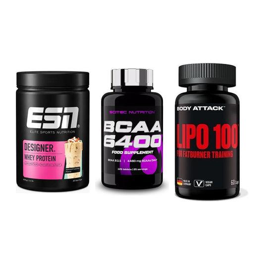 Definitionsphase-Set: ESN Designer + Scitec BCAA + Body Attack – alle enthaltenen Artikel