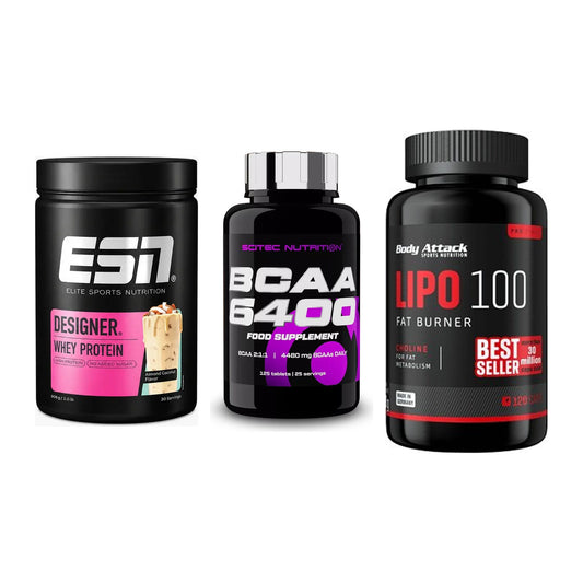 Definitionsphase-Set: ESN Designer + Scitec BCAA + Body Attack – alle enthaltenen Artikel