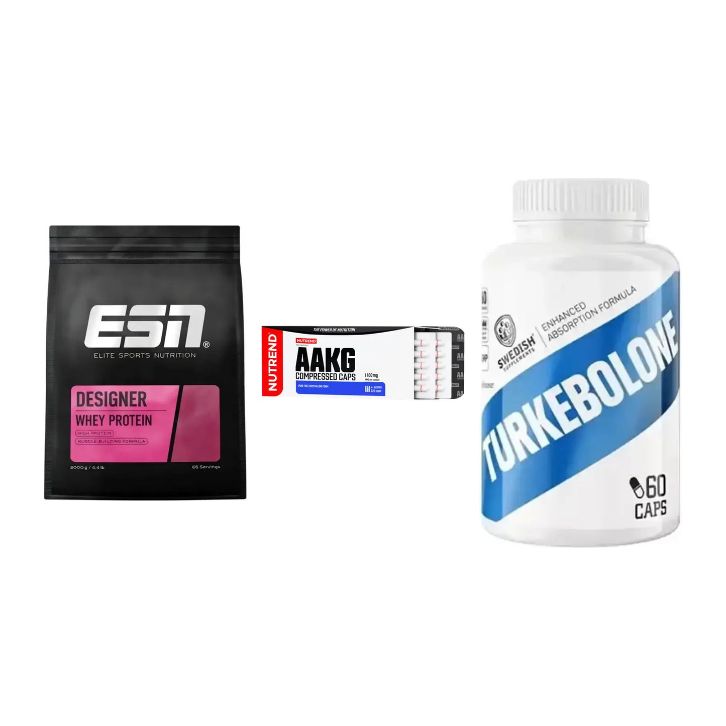 Definitionsphase-Set: ESN Designer + Nutrend AAKG + Swedish Supple – alle enthaltenen Artikel