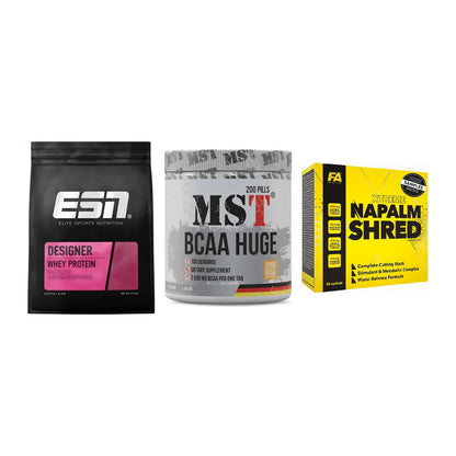 Definitionsphase-Set: ESN Designer + MST BCAA Huge + FA Nutrition – alle enthaltenen Artikel