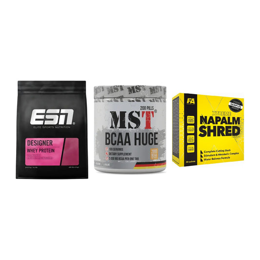 Definitionsphase-Set: ESN Designer + MST BCAA Huge + FA Nutrition – alle enthaltenen Artikel