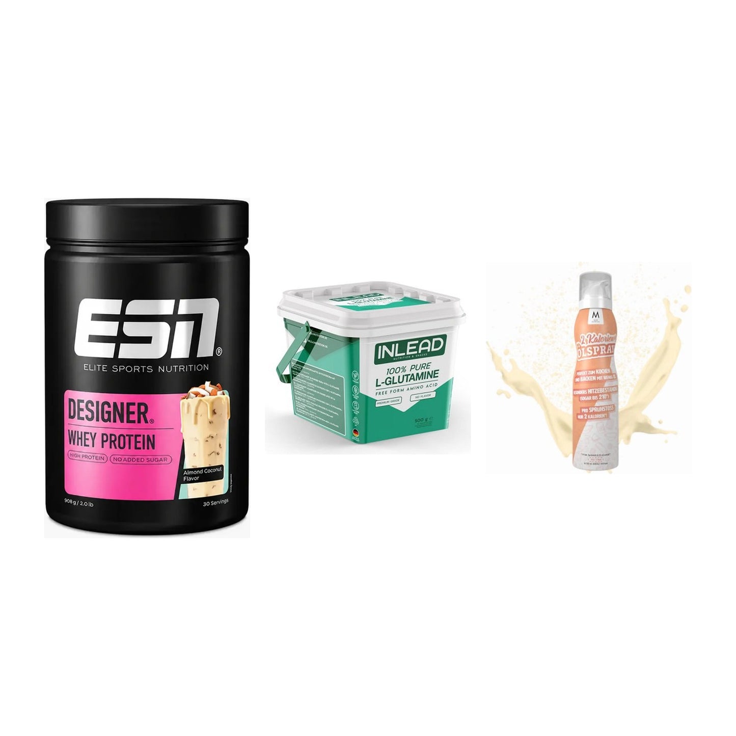 Definitionsphase-Set: ESN Designer + INLEAD L-Gluta + More Nutrition – alle enthaltenen Artikel