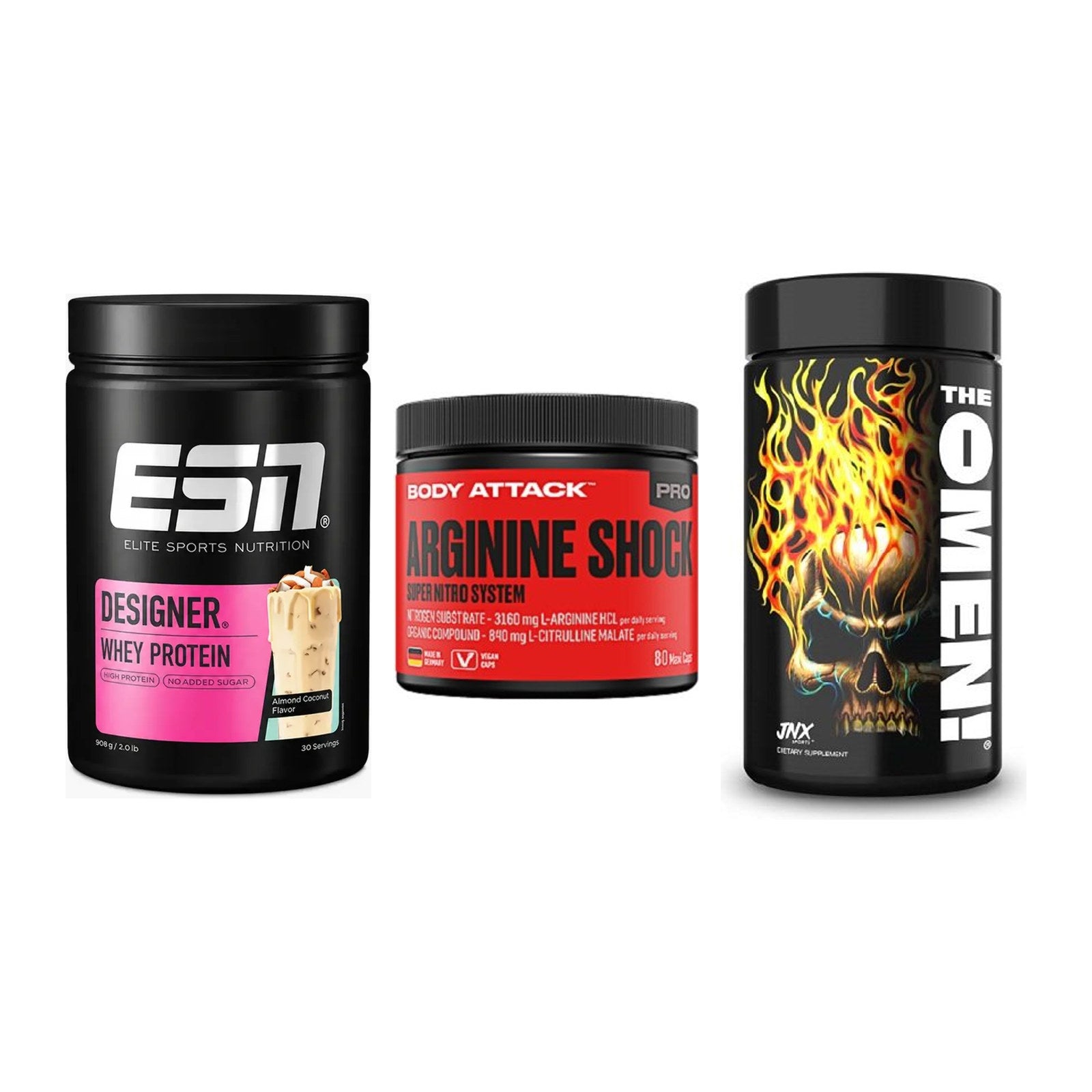 Definitionsphase-Set: ESN Designer + Body Attack + JNX Sports – alle enthaltenen Artikel