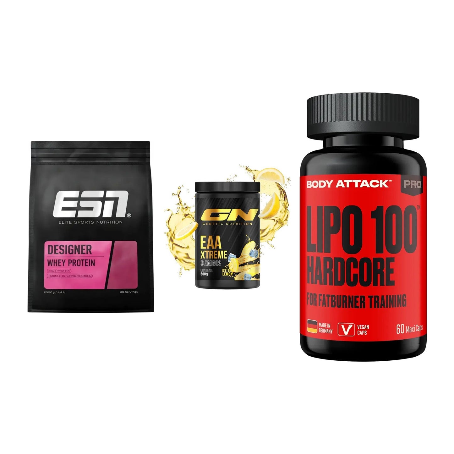 Definitionsphase-Set: ESN Designer + GN EAA Xtreme + Body Attack – alle enthaltenen Artikel