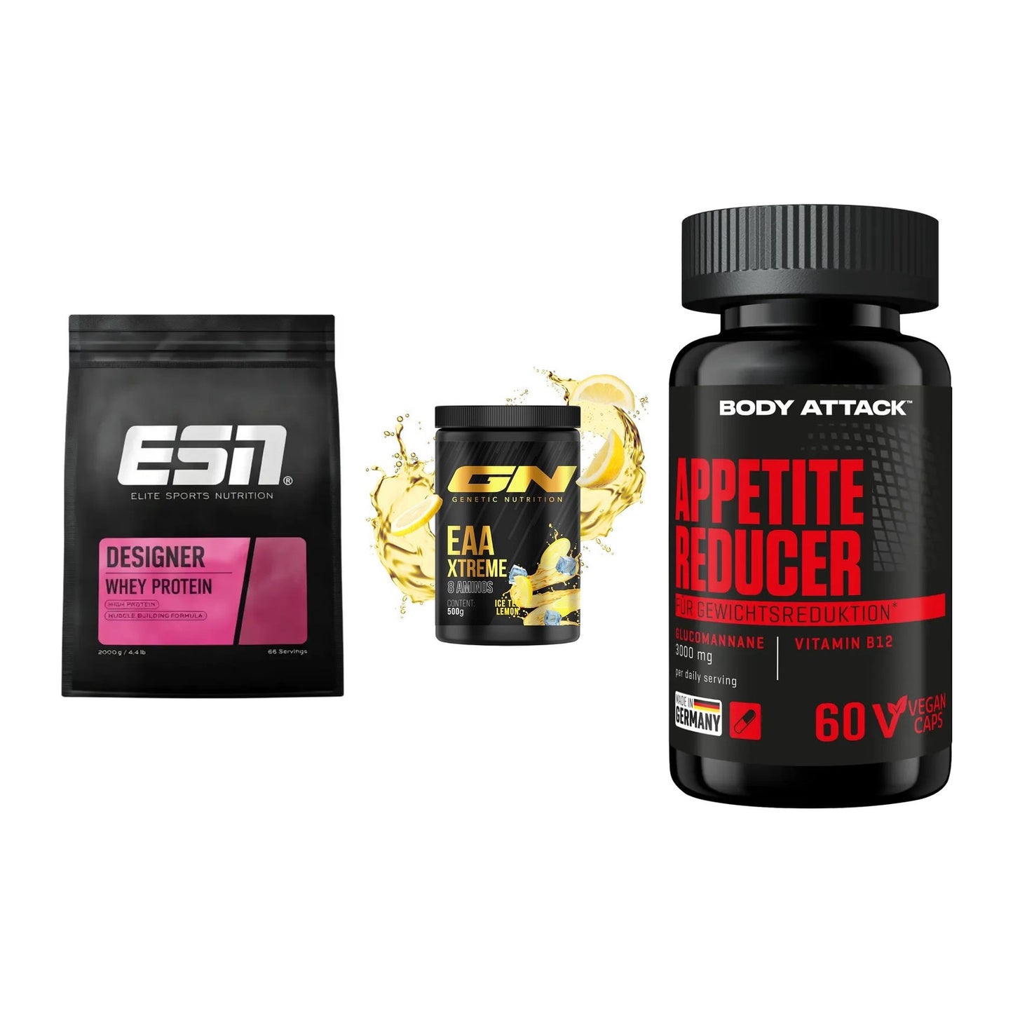 Definitionsphase-Set: ESN Designer + GN EAA Xtreme + Body Attack – alle enthaltenen Artikel