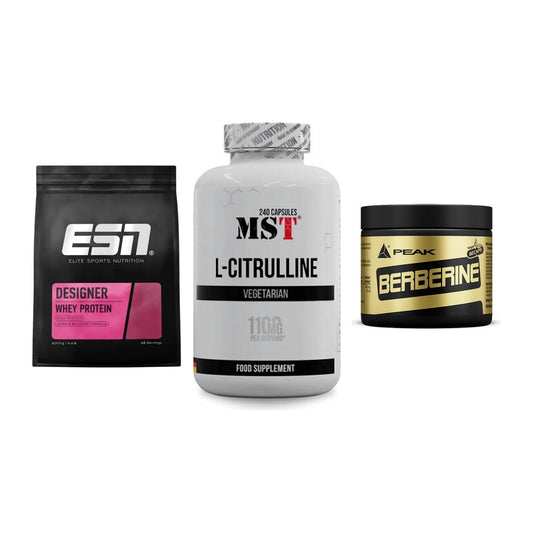 Definitionsphase-Set: ESN Designer + MST Citrulline + Peak Berberine – alle enthaltenen Artikel