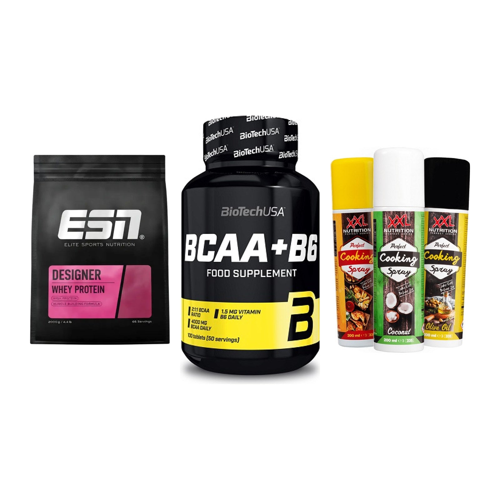 Definitionsphase-Set: ESN Designer + BioTech BCAA+B + XXL Nutrition – alle enthaltenen Artikel