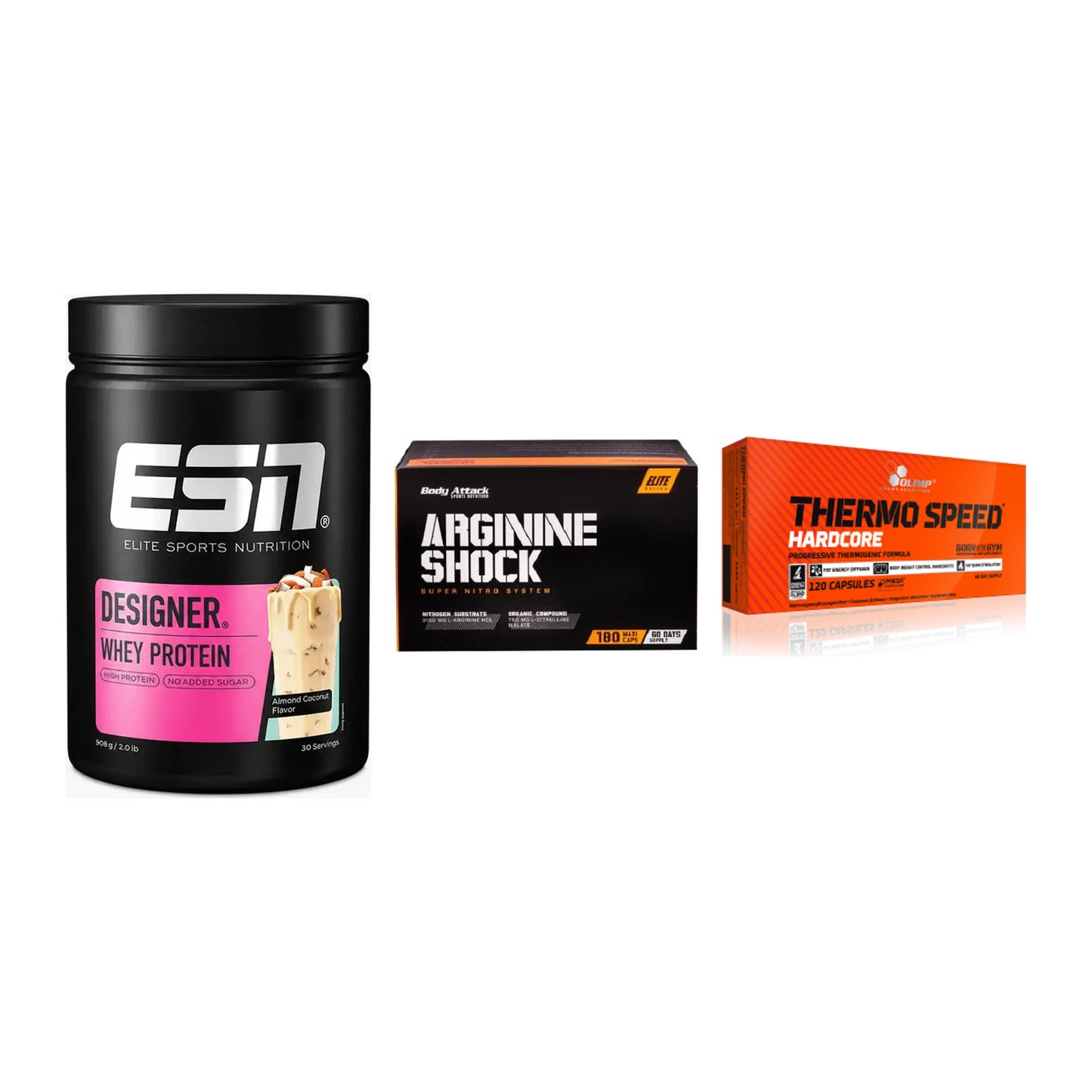 Definitionsphase-Set: ESN Designer + Body Attack + Olimp Thermo – alle enthaltenen Artikel