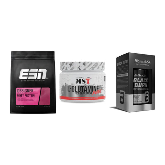 Definitionsphase-Set: ESN Designer + MST Glutamine + BioTech Black – alle enthaltenen Artikel