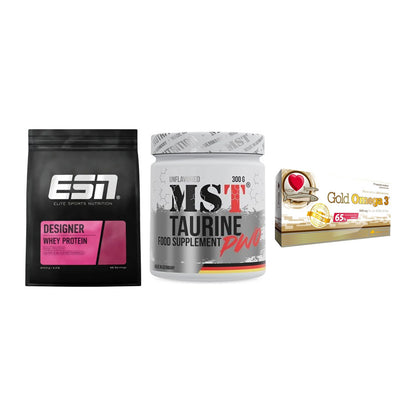Definitionsphase-Set: ESN Designer + MST Taurine + Olimp Omega 3 – alle enthaltenen Artikel