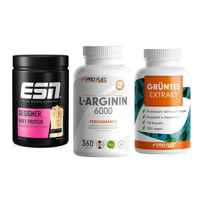 Definitionsphase-Set: ESN Designer + ProFuel L-Argi + ProFuel Grünte – alle enthaltenen Artikel