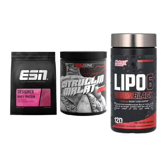 Definitionsphase-Set: ESN Designer + Big Zone + Nutrex Lipo 6 – alle enthaltenen Artikel