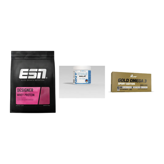 Definitionsphase-Set: ESN Designer + NNT Citrullin + Olimp Omega 3 – alle enthaltenen Artikel
