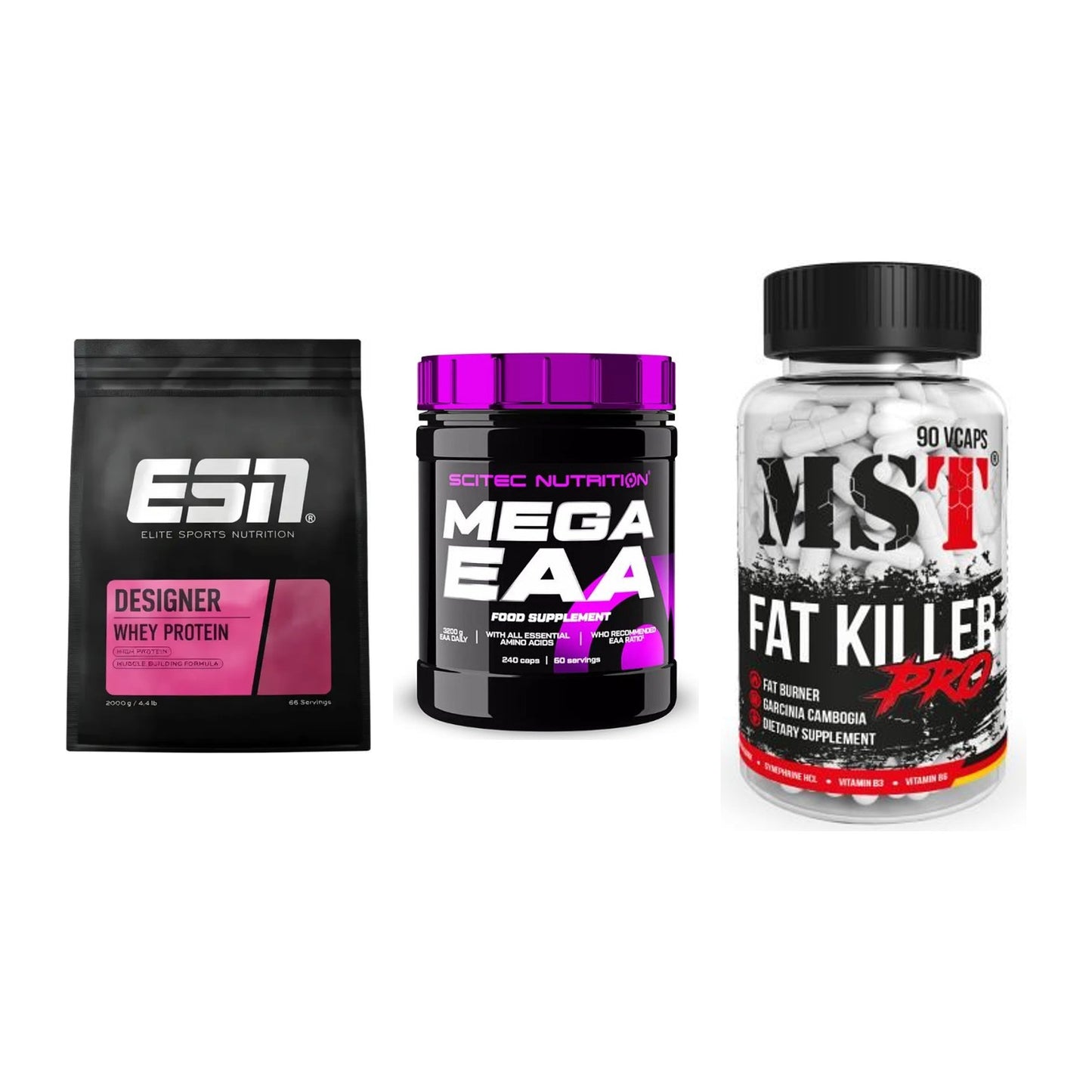 Definitionsphase-Set: ESN Designer + Scitec Mega + MST Fat Killer – alle enthaltenen Artikel
