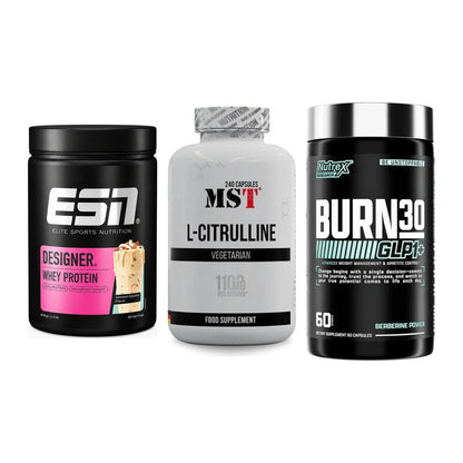 Definitionsphase-Set: ESN Designer + MST Citrulline + Nutrex Burn 30 – alle enthaltenen Artikel