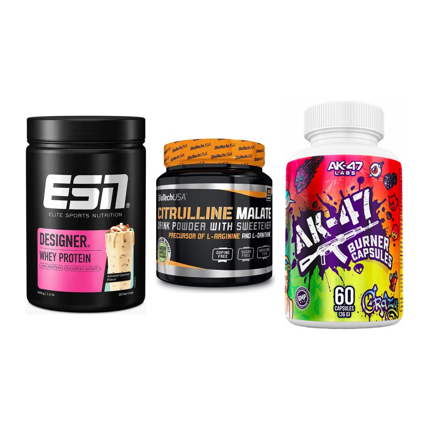 Definitionsphase-Set: ESN Designer + BioTech Citrul + AK47 Labs – alle enthaltenen Artikel