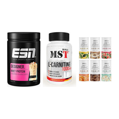 Definitionsphase-Set: ESN Designer + MST L-Carnitin + BioTech Diet – alle enthaltenen Artikel