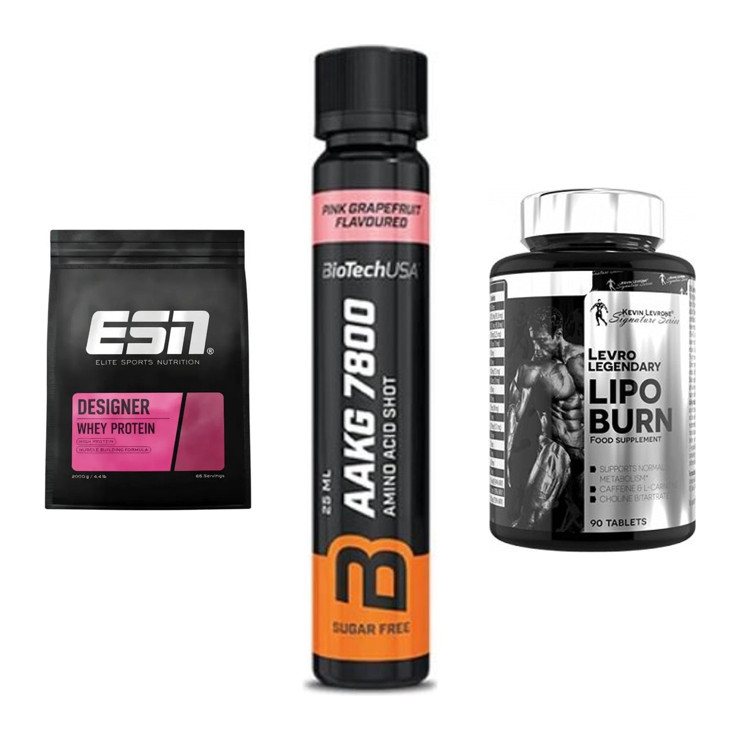 Definitionsphase-Set: ESN Designer + BioTech AAKG + Kevin Levrone – alle enthaltenen Artikel