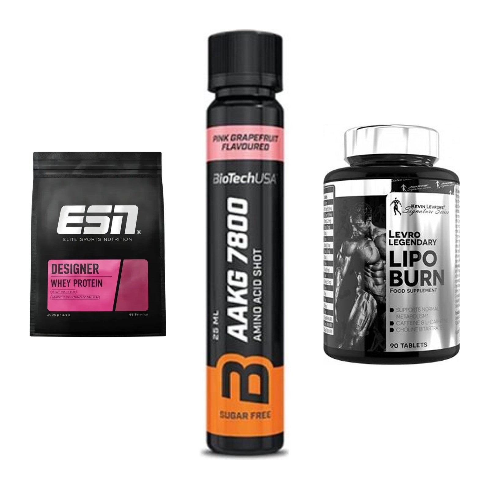 Definitionsphase-Set: ESN Designer + BioTech AAKG + Kevin Levrone – alle enthaltenen Artikel