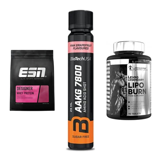 Definitionsphase-Set: ESN Designer + BioTech AAKG + Kevin Levrone – alle enthaltenen Artikel