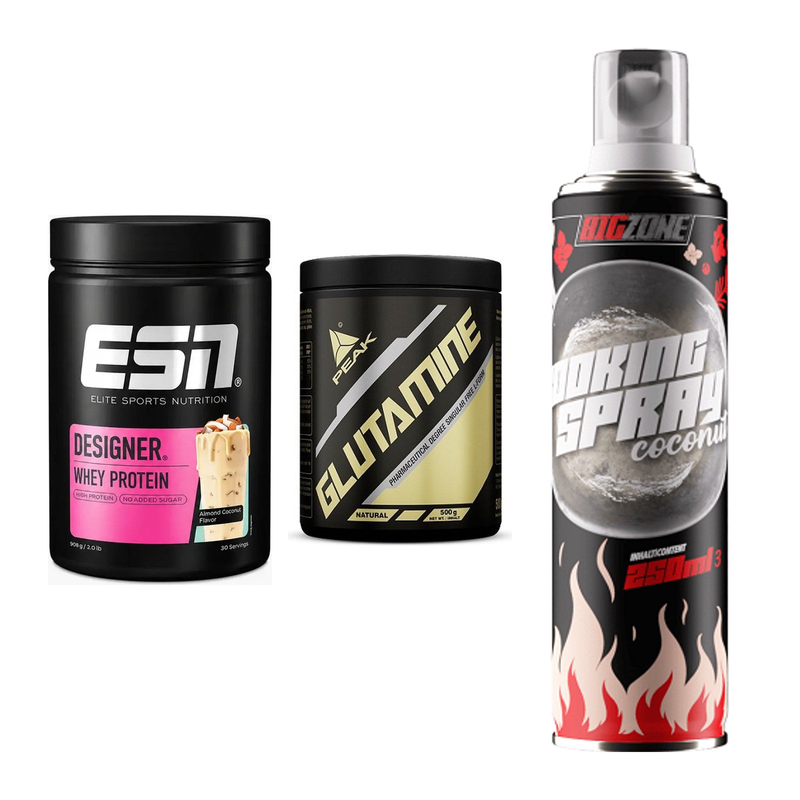Definitionsphase-Set: ESN Designer + Peak Glutamin + Big Zone – alle enthaltenen Artikel