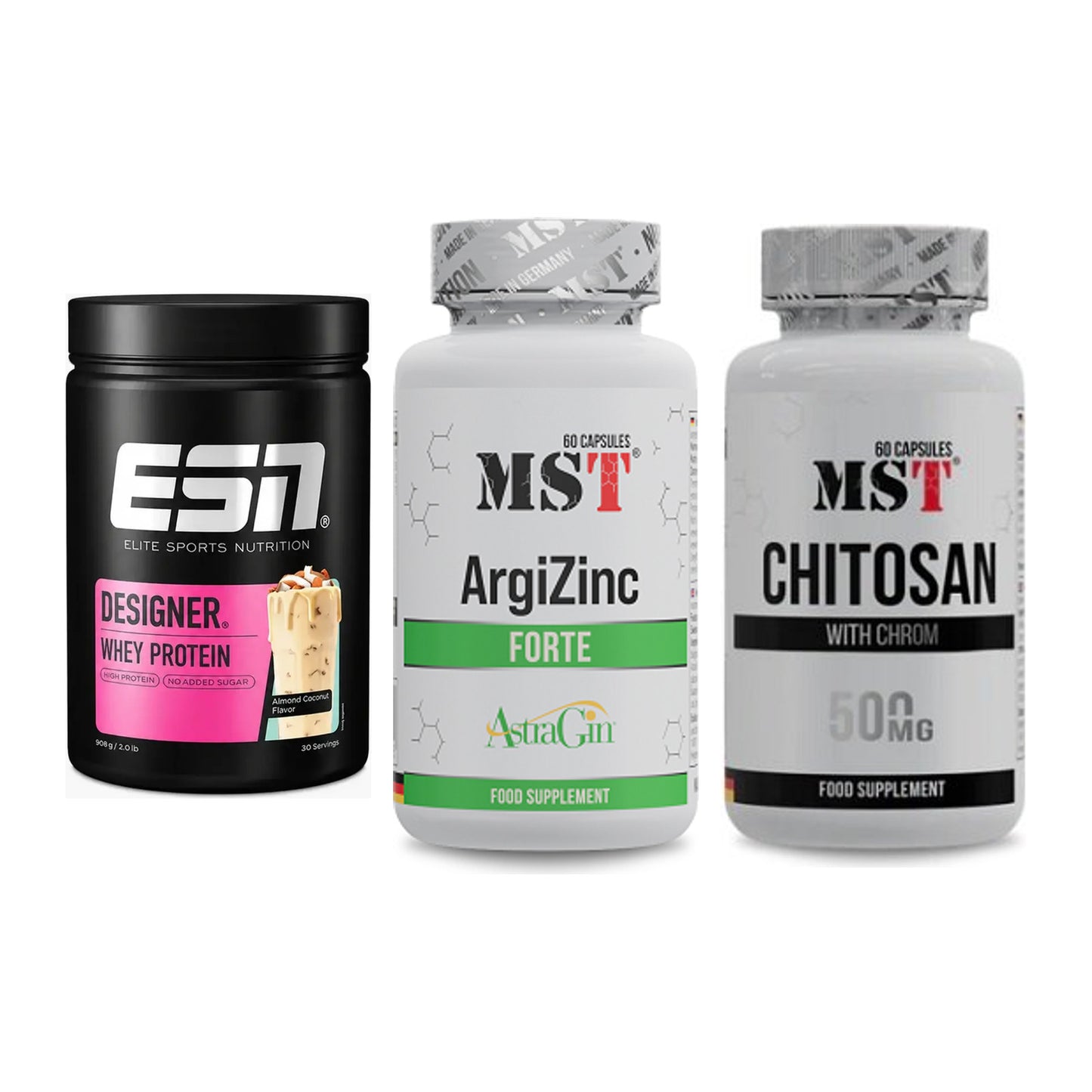 Definitionsphase-Set: ESN Designer + MST ArgiZinc + MST Chitosan – alle enthaltenen Artikel