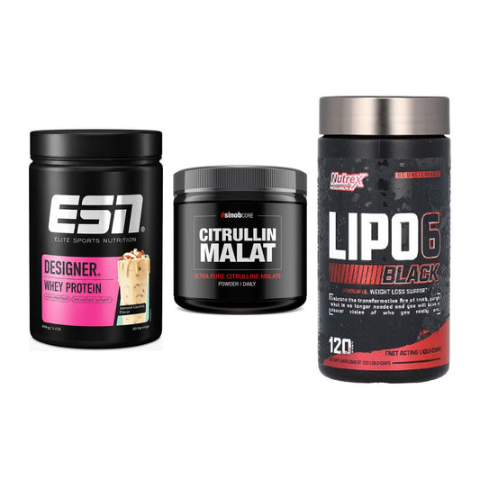 Definitionsphase-Set: ESN Designer + Sinob Core + Nutrex Lipo 6 – alle enthaltenen Artikel
