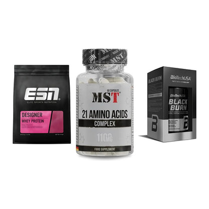 Definitionsphase-Set: ESN Designer + MST 21 Amino + BioTech Black – alle enthaltenen Artikel